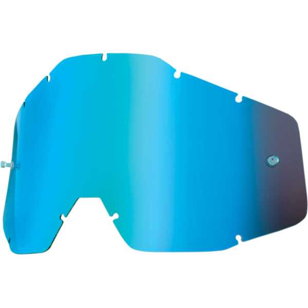 100% Strata MX / Racecraft / Accuri Replacement Mirror Lens Blue
