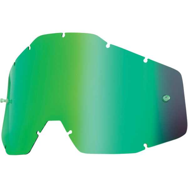 100% Strata MX / Racecraft / Accuri Replacement Mirror Lens Green