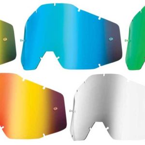100% Strata MX / Racecraft / Accuri Replacement Mirror Lens Blue