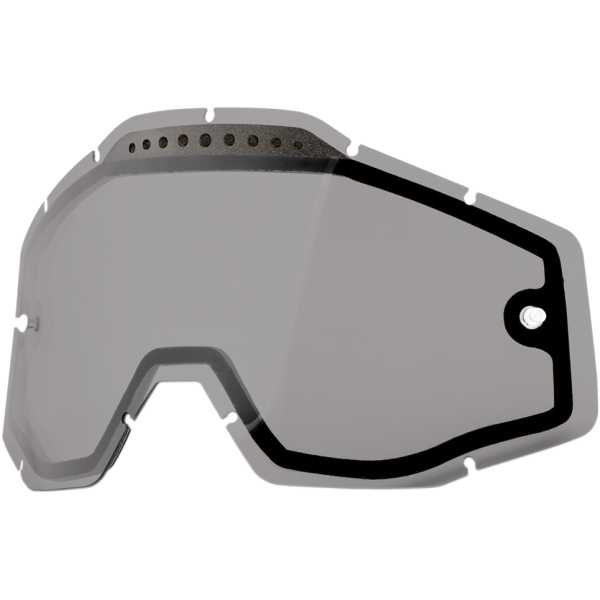 100% Strata MX / Racecraft / Accuri Replacement Vented Dual Lens Smoke