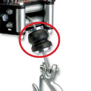 ATV Winch Bumper Cable Fairlead Stop Stopper Black Rubber Cushion-0