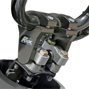 Rox Universal Black Anodized 2 Inch Pivoting Handlebar Riser For 7/8 Bars Clamp-0