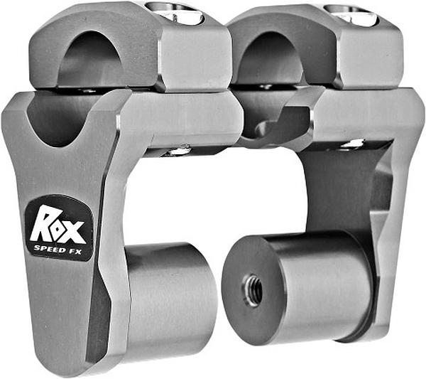 Rox Gray Anodized 2 Inch Pivoting Handlebar Riser For 1 1/8 Bars For BMW KTMs-0