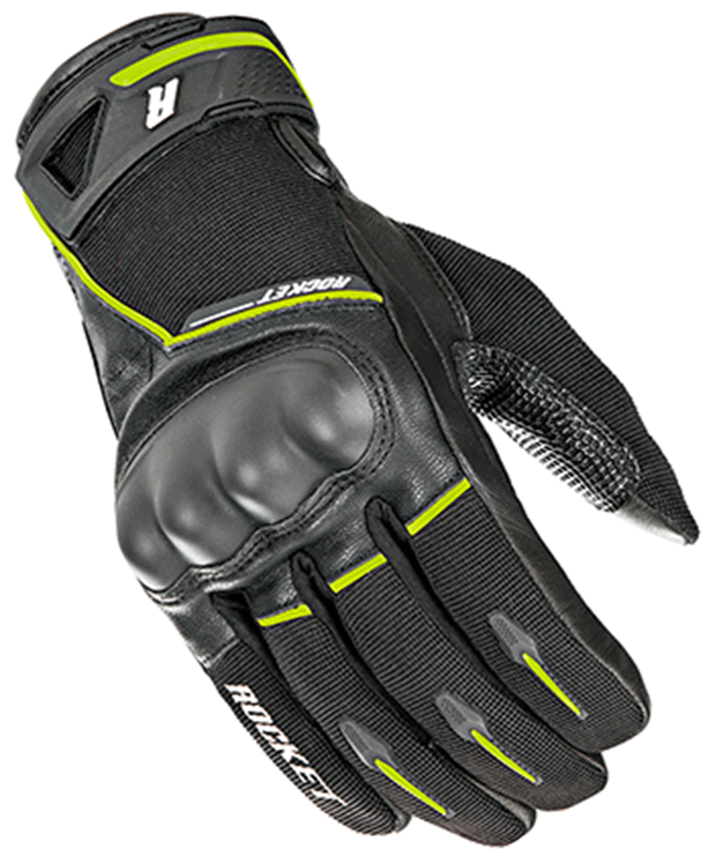 Joe Rocket Super Moto Gloves Black/Hi Viz