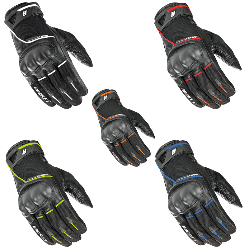 Joe Rocket Super Moto Gloves Black/White