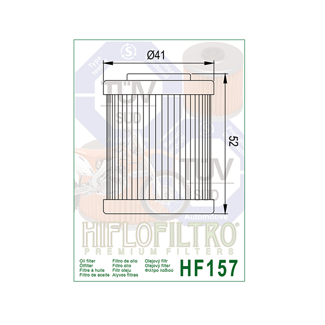 Hiflofiltro HF157 Oil Filter 3 Pack Polaris 450 525 Outlaw KTM 450 525 XC-170781