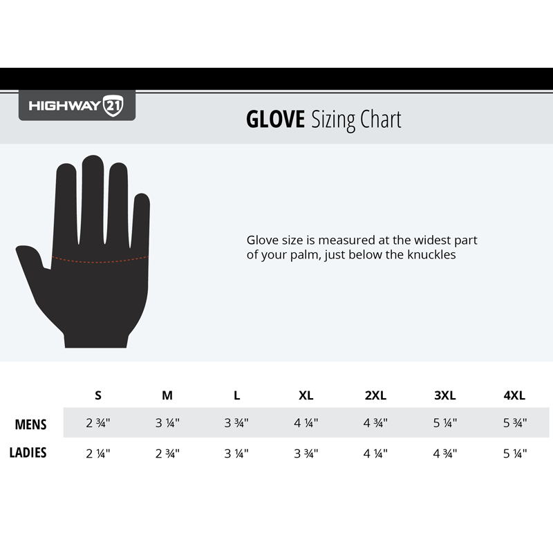 Highway 21 Jab Half Perforated Fingerless Street Motorcycle Leather Gloves-154162