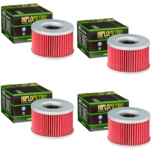 Hiflofiltro HF111 Oil Filter 4 Pack Honda CB250 400 450 CM250 400 450 GL500 650-0