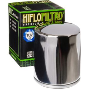 Hiflo Chrome Oil Filter For Harley Twin Cam Models 99-16/ Buell 1200 94-02-0