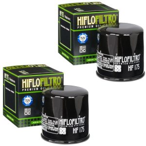 Hiflofiltro 2 Pack Oil Filter For Harley & Indian Models (All Except Scout Standard Filters) HF175-0
