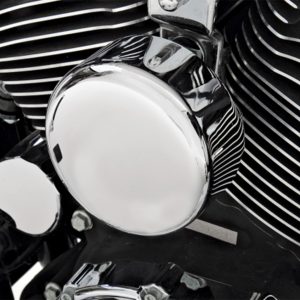 Drag Specialties Chrome Horn Cover 4 5/8" Harley Deluxe Deuce Dyna-0