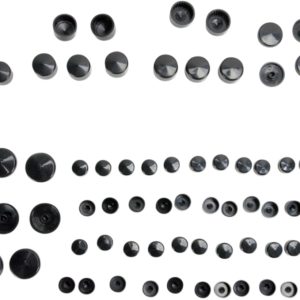 Drag Specialties Black Bolt Cover Standard Kit - 2401-0713-0