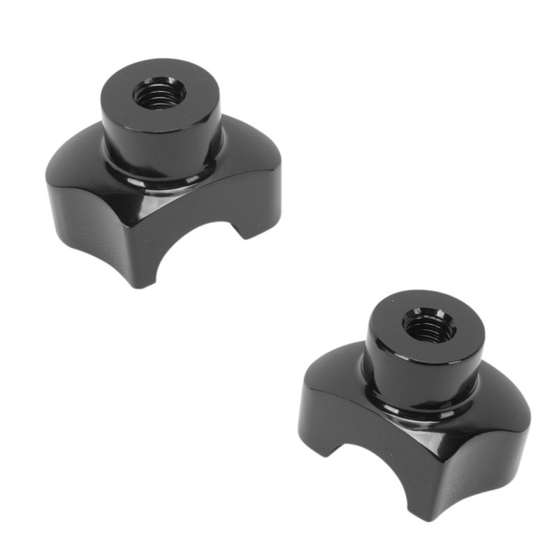 Drag Specialties Black Forged Aluminum Handlebar Riser - 0602-0403-0