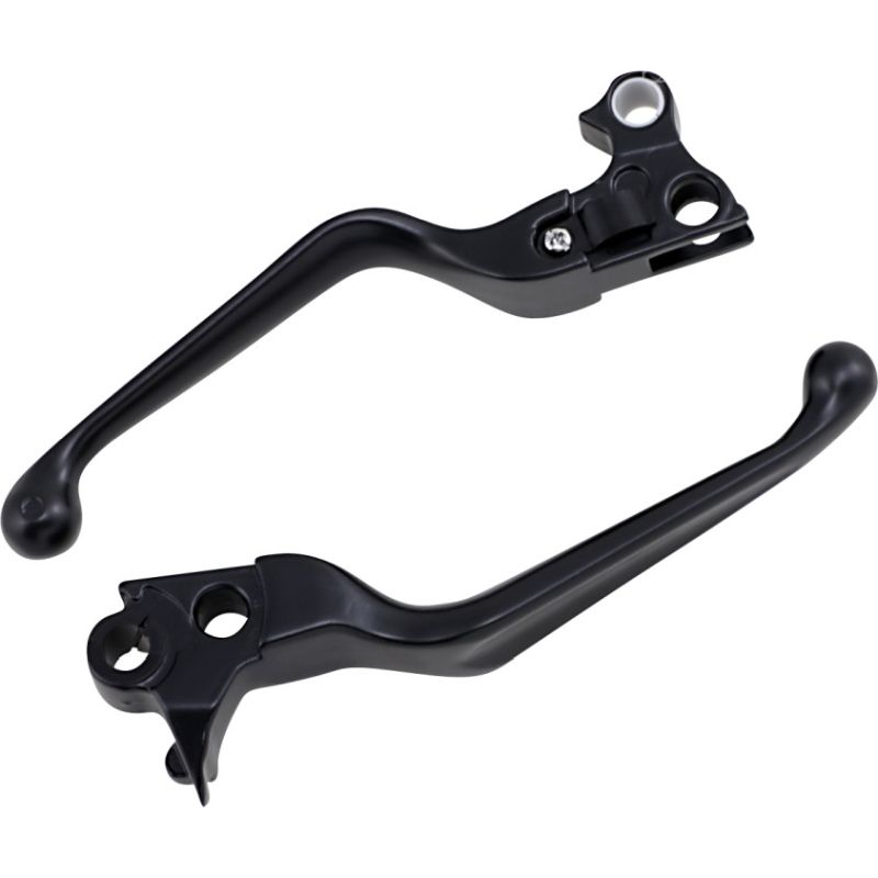 Drag Specialties Matte Black Wide Blade Lever Set Harley-Davidson - 0610-0128-0