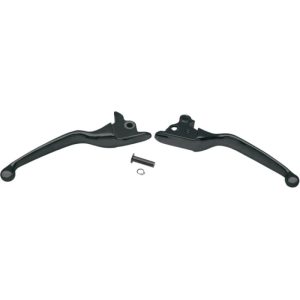 Drag Specialties Matte Black Wide Blade Lever Set Harley-Davidson - 0610-0188-0