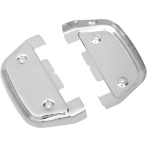 Drag Specialties Chrome Passenger Floorboard Covers Harley-Davidson 1621-0123-0