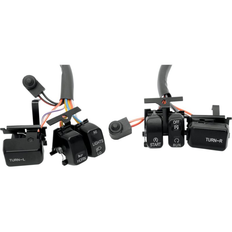 Drag Specialties Black Handlebar Switch Kit Harley Davidson 0616-0054-0