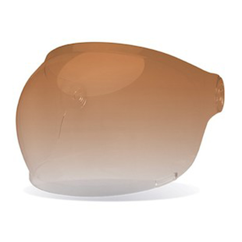 Bell Bullitt Bubble Brown Tab Faceshield Helmet Amber Gradient