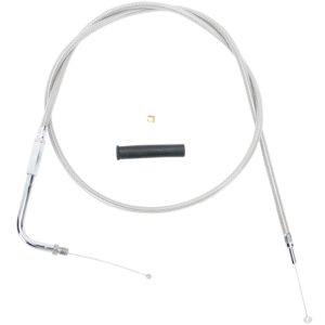 Drag Specialties 48" Braided Stainless Steel Throttle Cable Harley 0650-0322