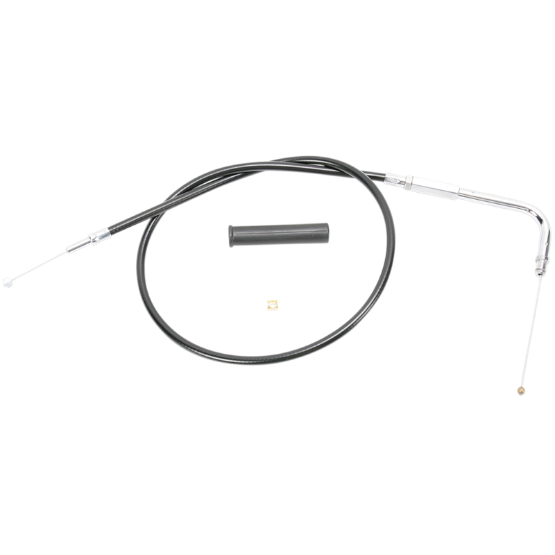 Drag Specialties Black Vinyl Throttle Cable 34 3/4" Harley - 0650-0333