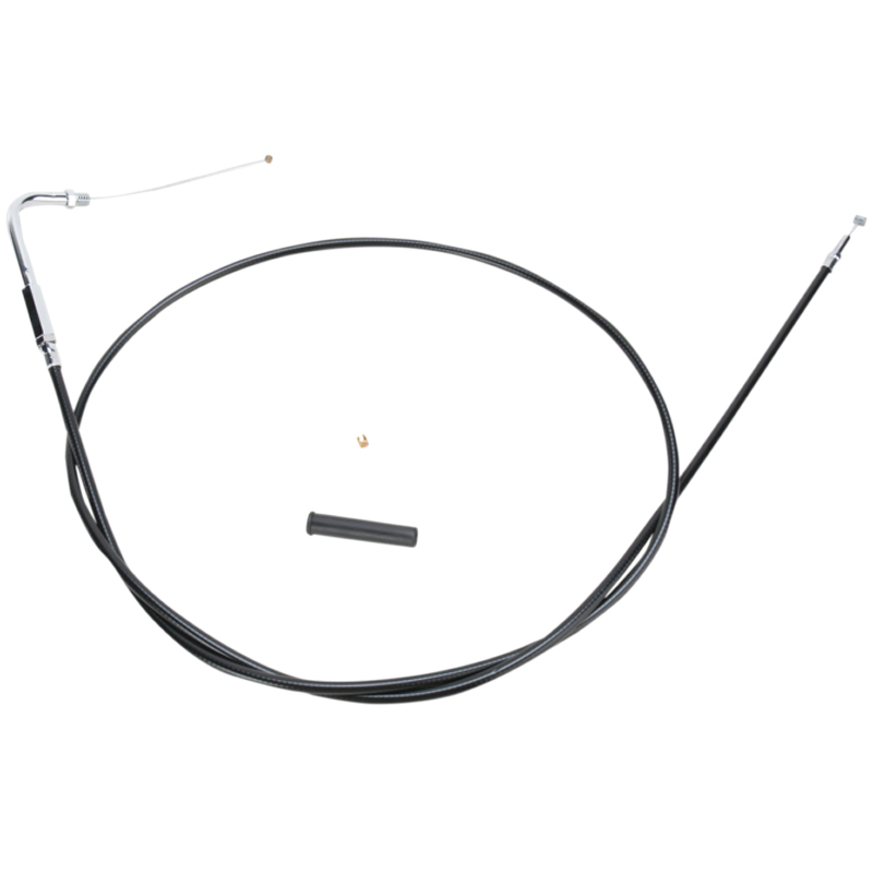 Drag Specialties 58 Inch Black Vinyl Throttle Cable For Harley 0651-0710