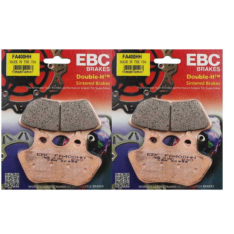 EBC Double H Sintered Harley-Davidson Works Front & Rear Brake Pad Set FA400HH