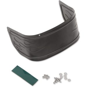 Drag Specialties Black Flamed Front Fender Skirt Harley 1405-0224-0