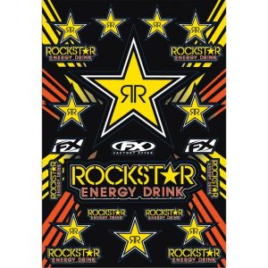 Factory Effex Sponsor Sticker Decal Sheet Rockstar Energy Drink 15-68702-0