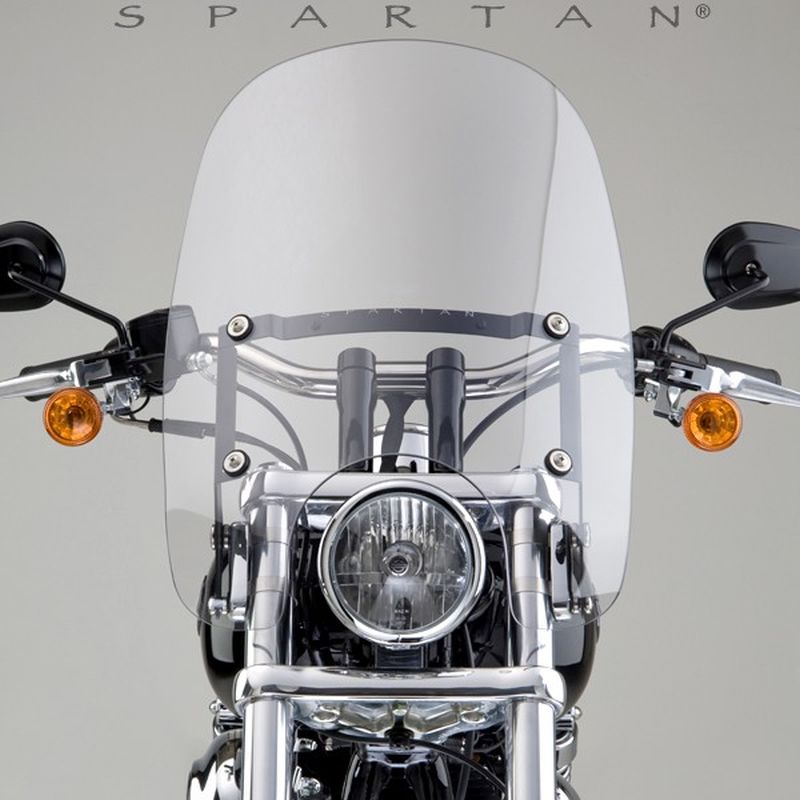 National Cycle Spartan Quick Release Clear Windshield For Harley Davidson-0