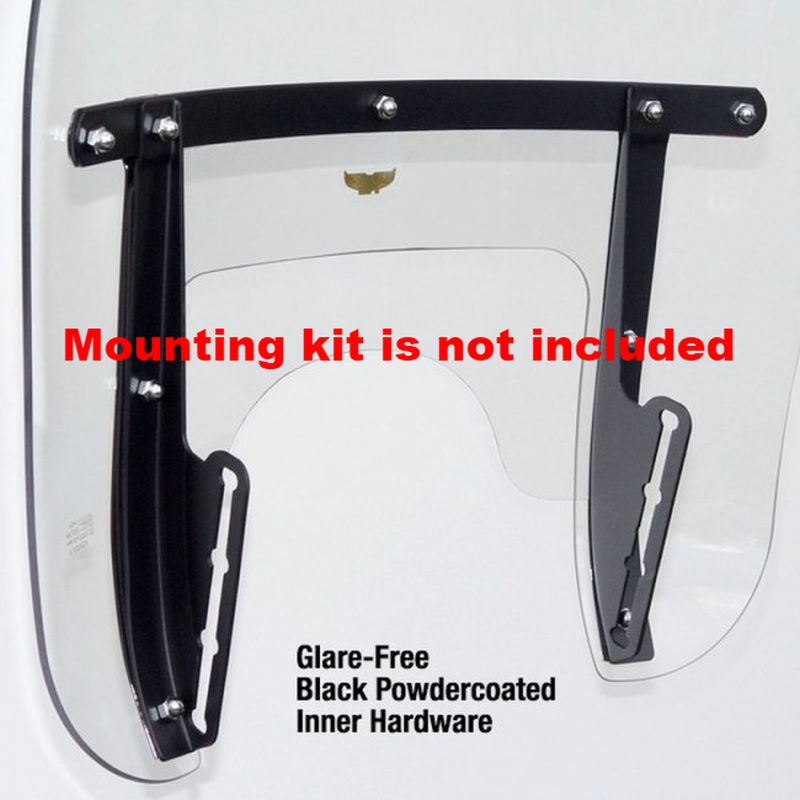National Cycle Custom Heavy Duty Clear Windshield For Indian - N2220-156781