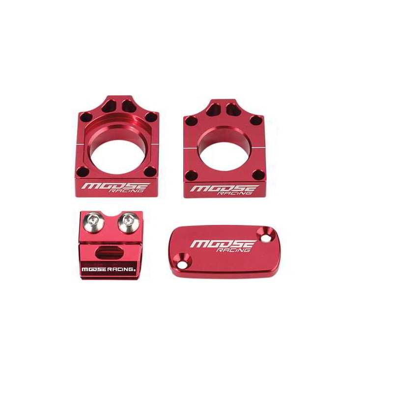 Moose Racing Bling Pack Billet Aluminum Red For Honda - 1231-0899-147574