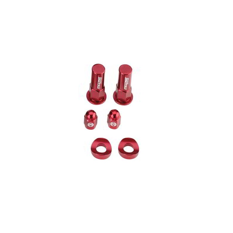 Moose Racing Bling Pack Billet Aluminum Red For Honda - 1231-0899-147573