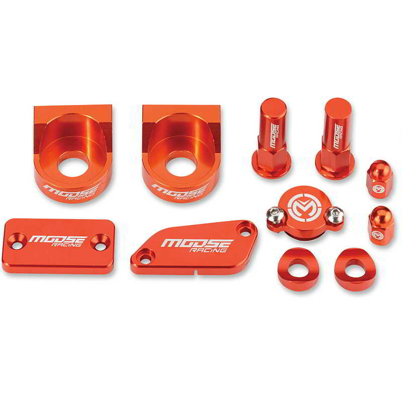 Moose Racing Bling Pack Billet Aluminum Orange For KTM 250EXC 300EXC 2014