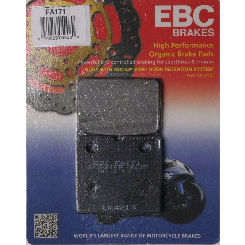 EBC Organic Front Brake Pads - FA171-0