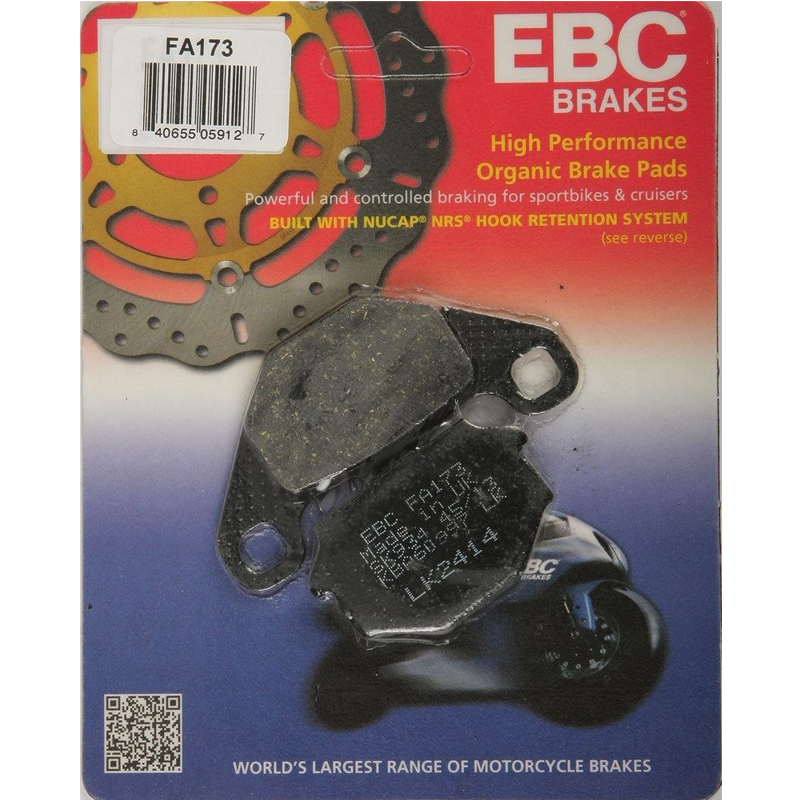 EBC Organic Front Brake Pads - FA173-0
