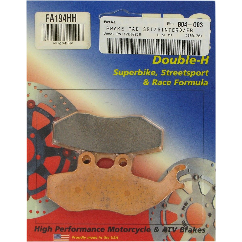 EBC Double H Sintered Brake Pads - FA194HH-0