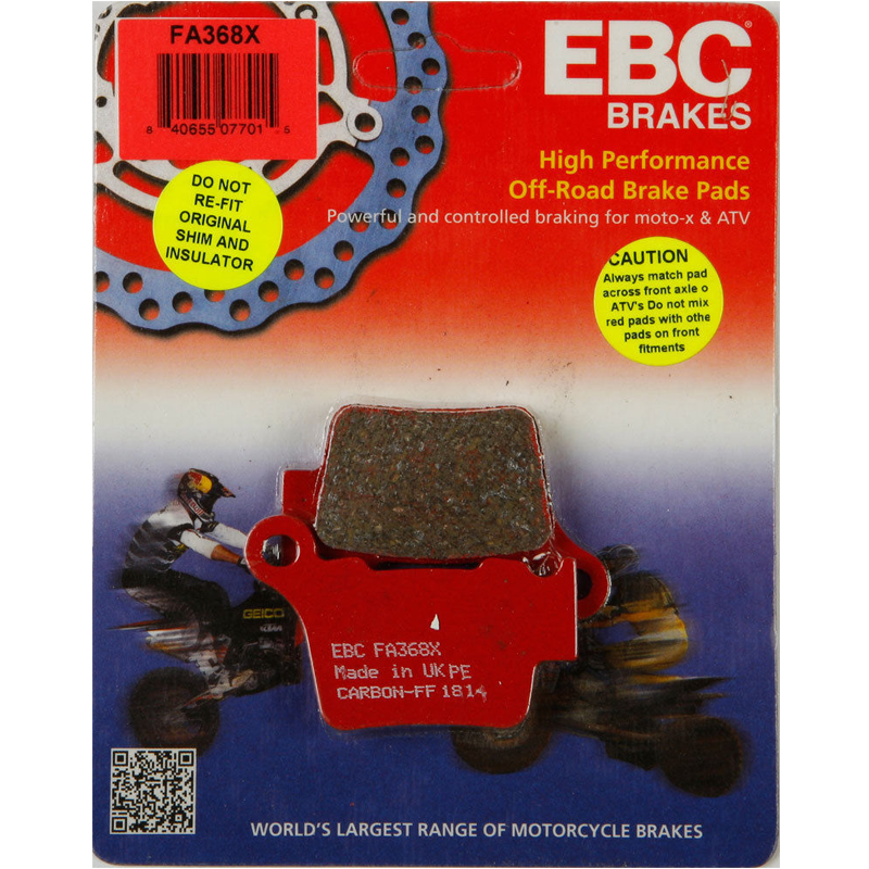 EBC Organic Rear Brake Pads - FA368X-0