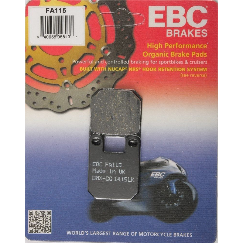 EBC Organic Brake Pads - FA115-0