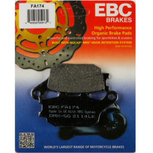 EBC Organic Rear Brake Pads - FA174-0