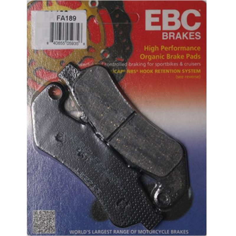 EBC Organic Front Brake Pads - FA189-0