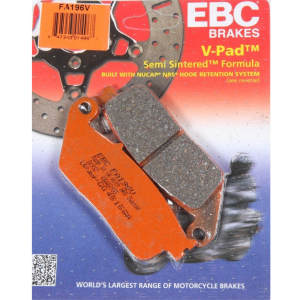 EBC Organic Semi-Sintered V Front Brake Pads - FA196V-0