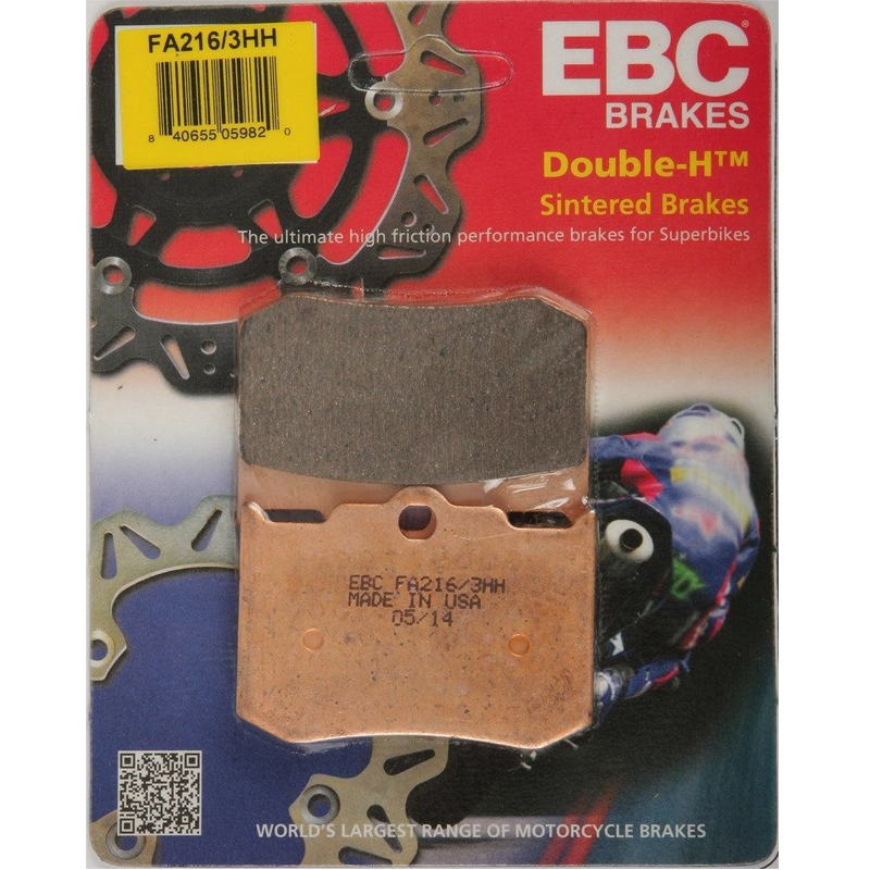 EBC Sintered Double H Front Rear Brake Pads - FA216/3HH-0