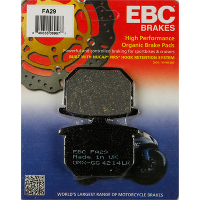 EBC Organic Brake Pads - FA29-0