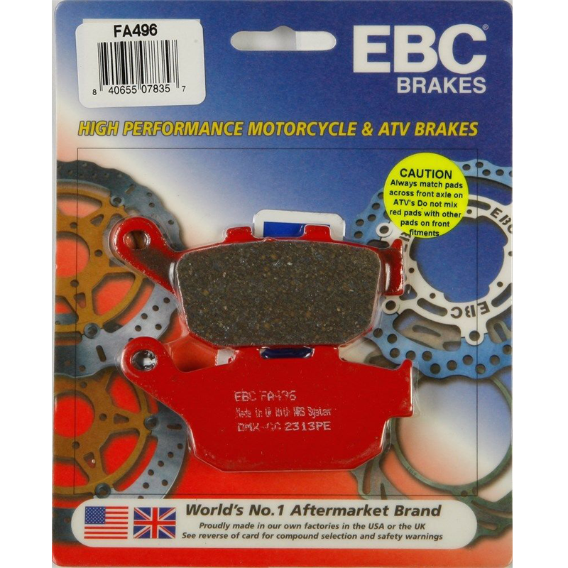 EBC Organic Brake Pads - FA496-0