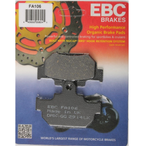 EBC Organic Front Brake Pads - FA106-0