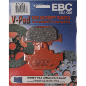 EBC Semi Sintered V Front Brake Pads - FA106V-0