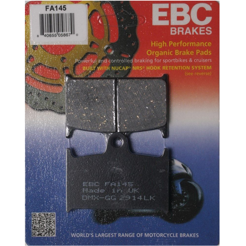 EBC Organic Front Brake Pads - FA145-0