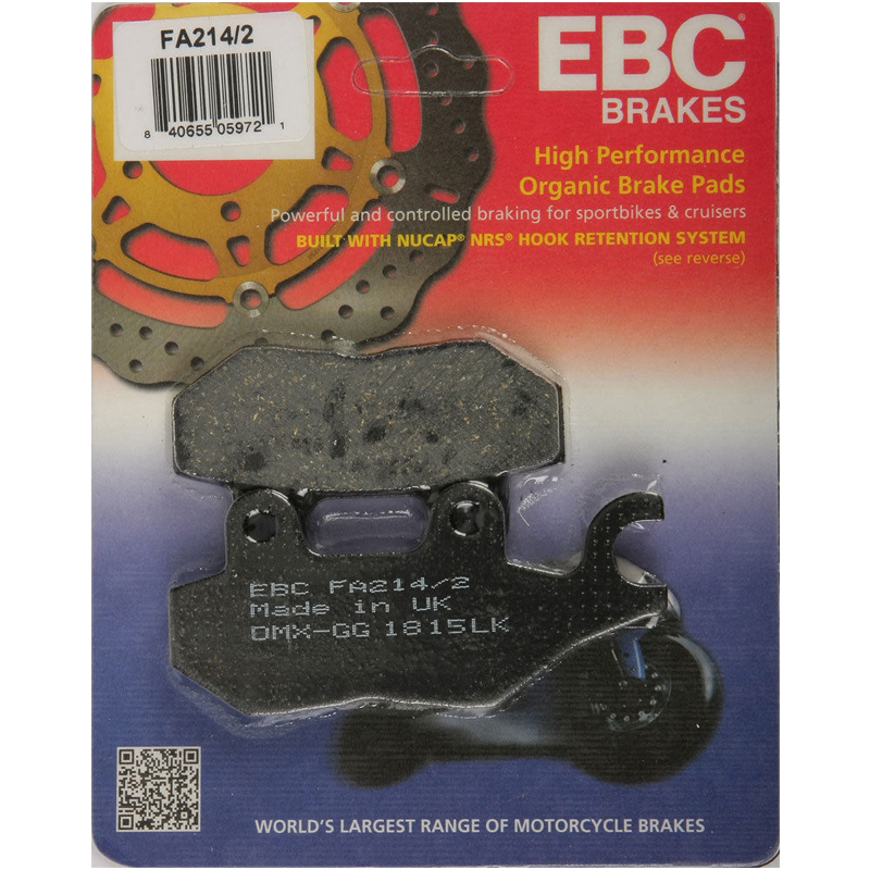 EBC Organic Brake Pads - FA214/2-0