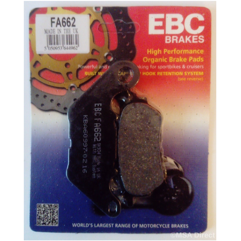 EBC Organic Brake Pads - FA662-0