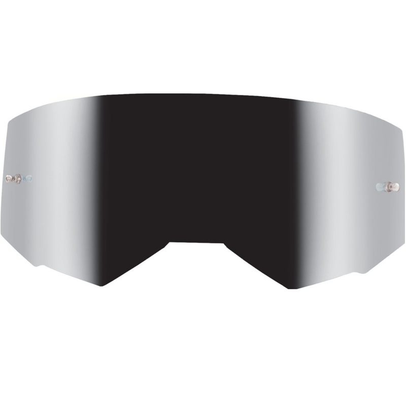 Fly Racing Zone Pro, Zone, Focus Replacement Single Lens W/Post Silver Mirror/Smoke